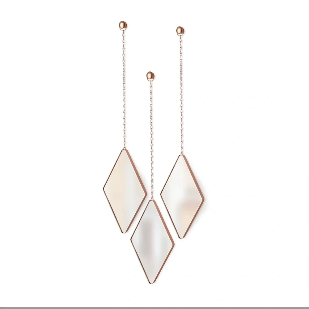Umbra Dima hanging Diamond mirrors set of 3